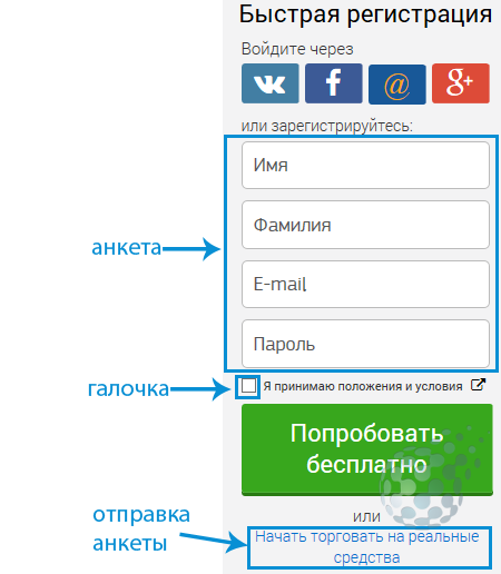 Регистрация счета и перевод в рубли у IQ Option